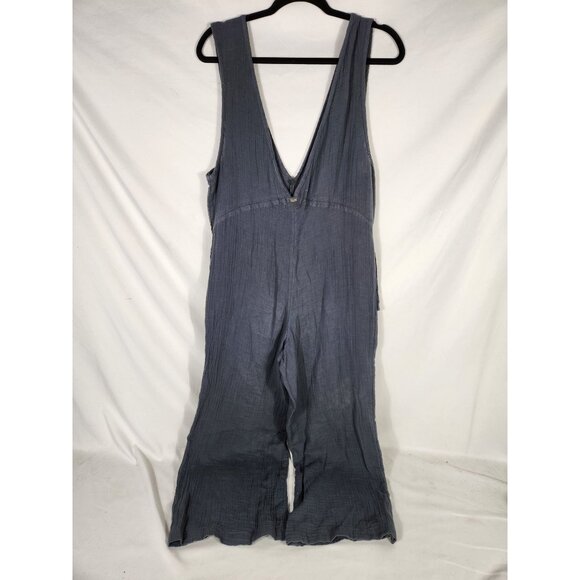 NWOT ONEIL Womens Cotton Gauze Boho Jumpsuit Beach Comfort Resort Gray US:S - Picture 4 of 5